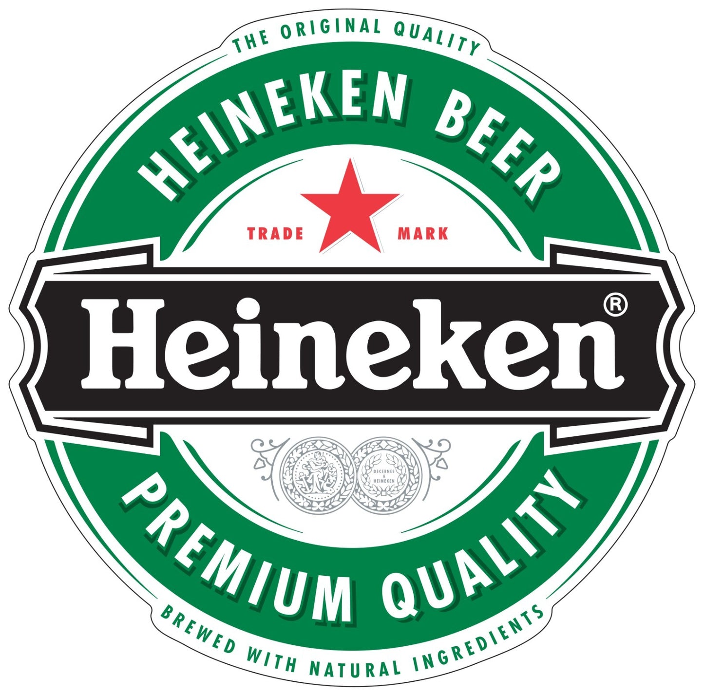 Heineken Beer Logo Indoor Wall Vinyl Decal Sticker 5" - 52"