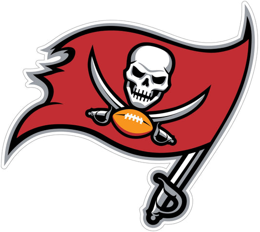Tampa Bay Buccaneers Logo - Die Cut Laminated Vinyl Sticker Decal NFL car window