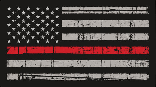 5.5" Thin Red Line Vinyl Sticker Car Window Decal Firefighter fire lives matter