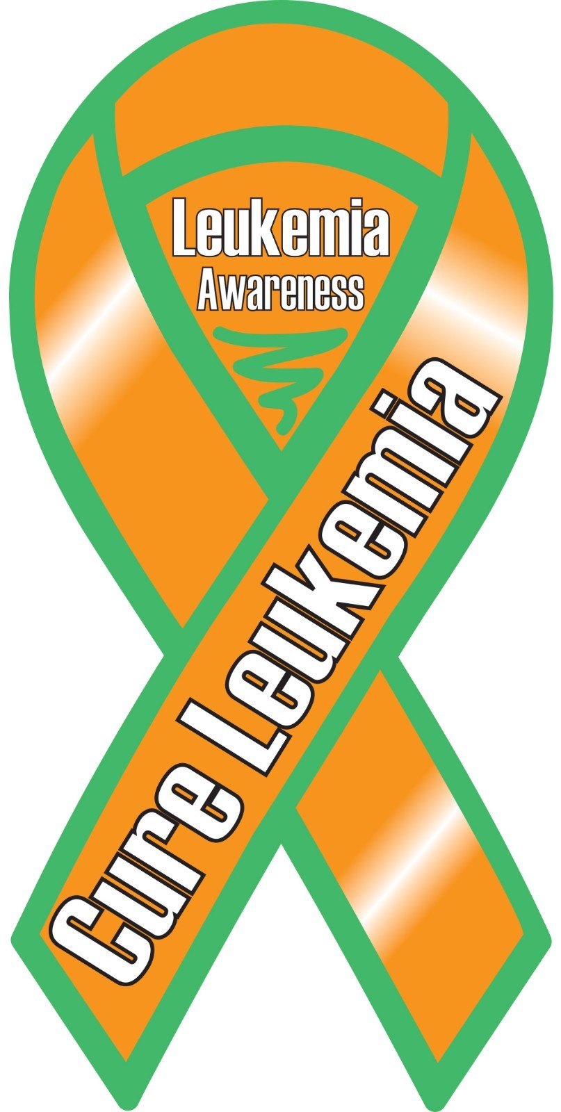Cure Leukemia Awareness Prevention Ribbon Vinyl Decal Sticker Choose Size