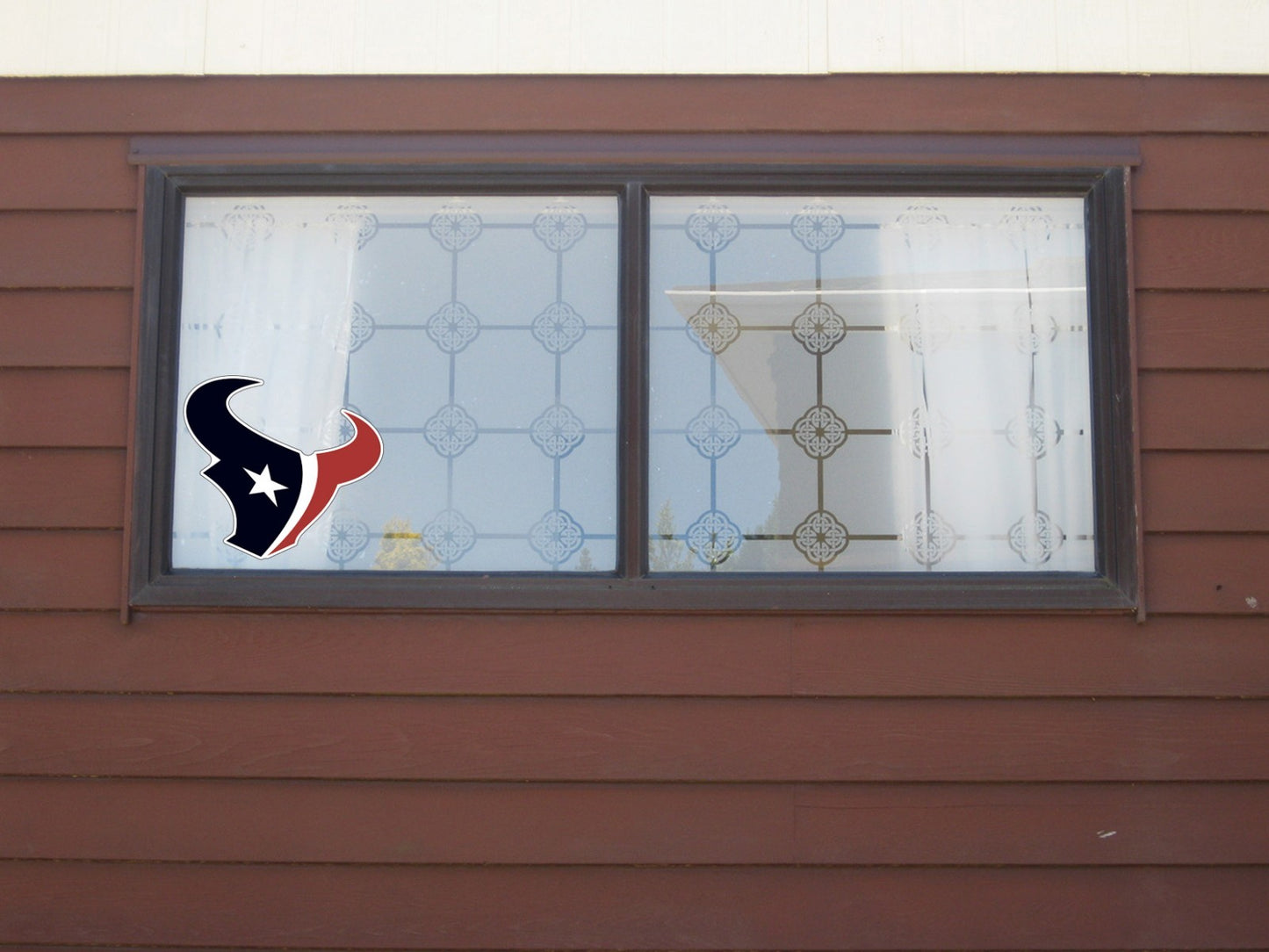 Houston Texans Logo - Die Cut Laminated Vinyl Sticker Decal NFL car window