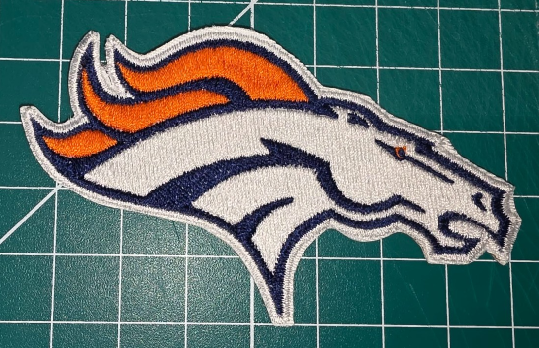 Denver Broncos 5" Iron /Sew On Embroidered Football Logo NFL