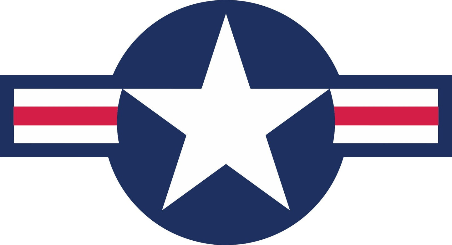 USAF Insignia Vinyl Decal Outdoor Laminated 2"-52" US Air Force