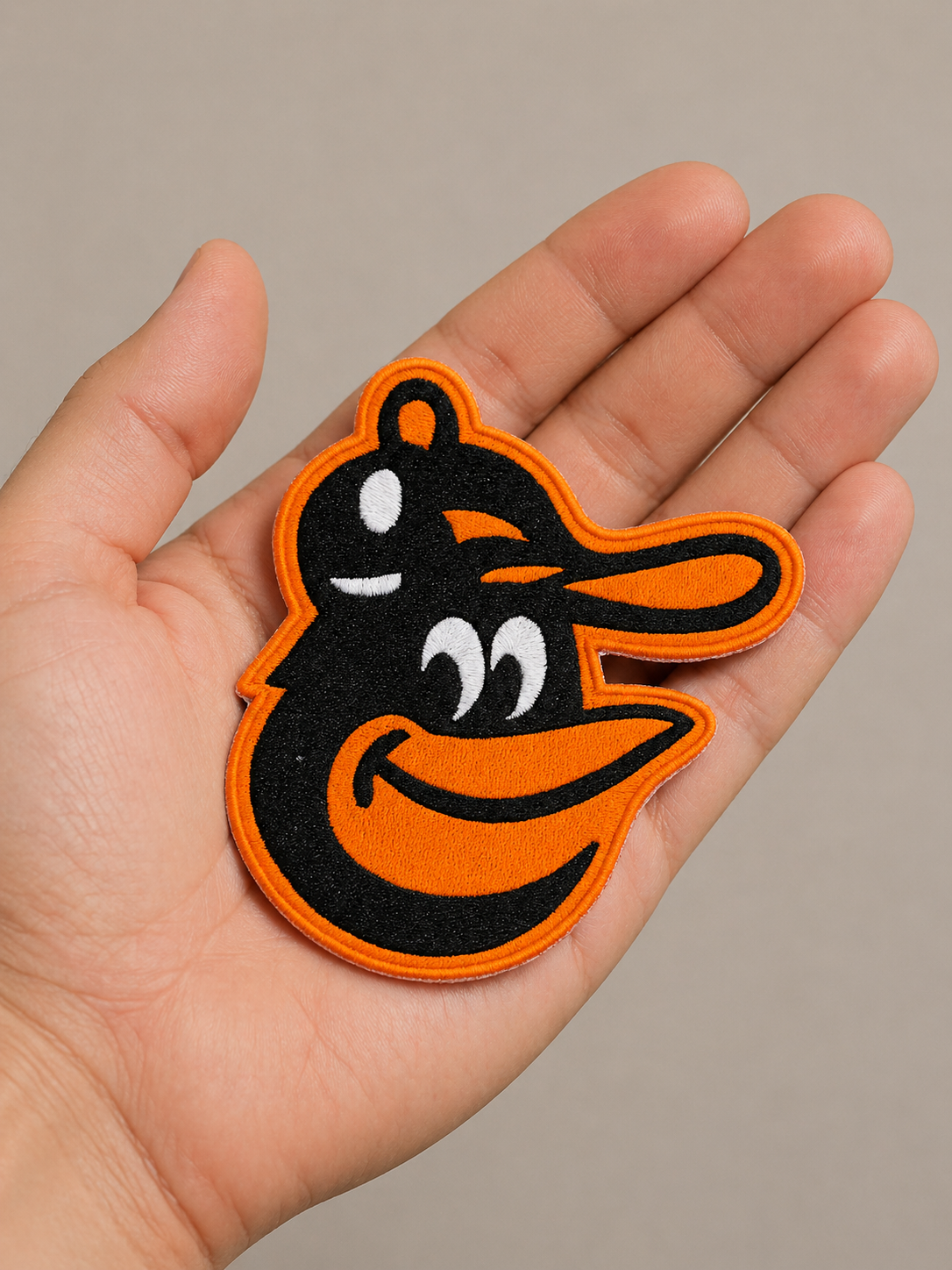 Baltimore Orioles logo MLB 3" x 2.8" Iron On Embroidered Patch shoulder