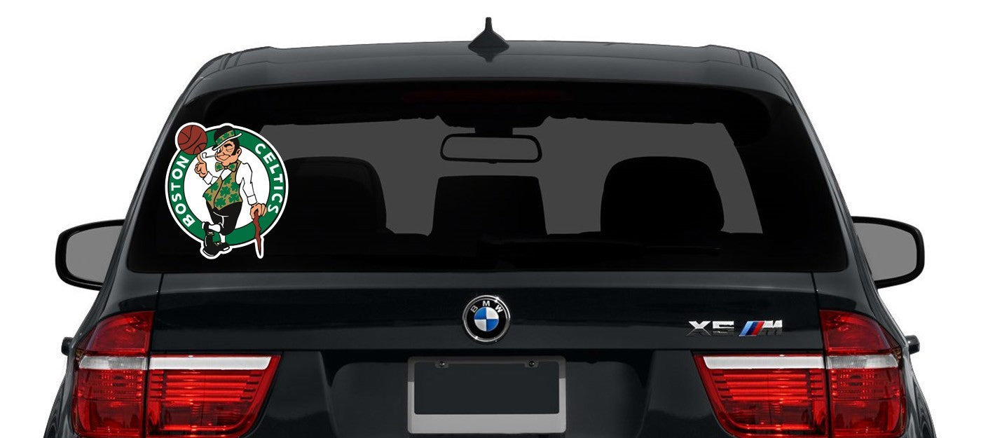 Boston  Celtics Logo - Die Cut Laminated Vinyl Sticker Decal NBA car window