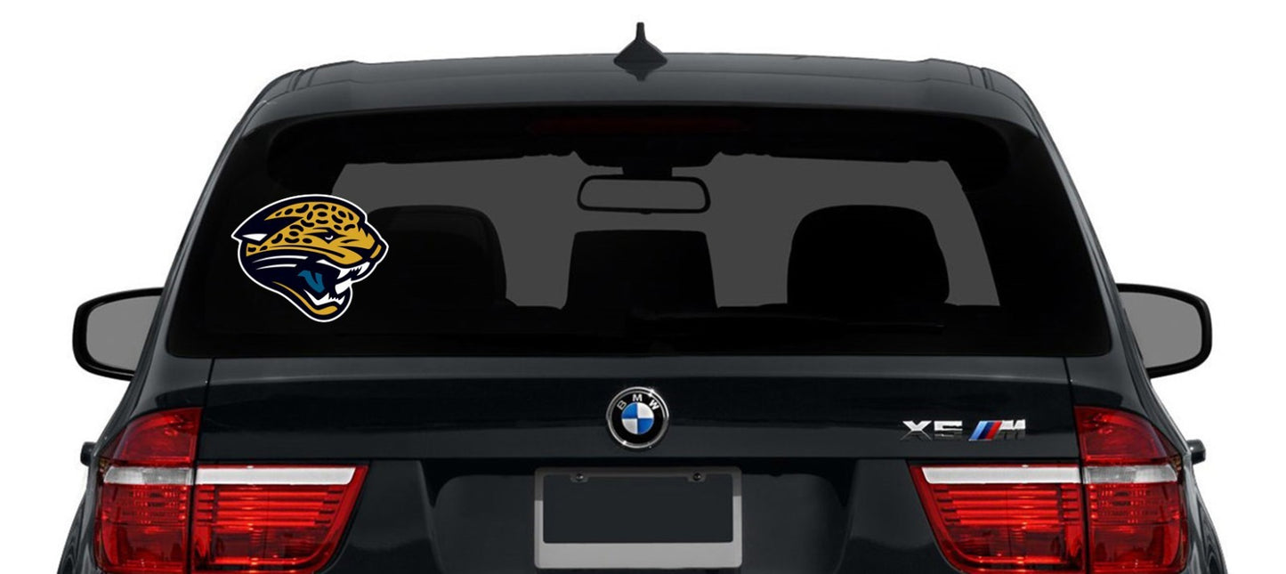 Jacksonville Jaguars Logo Cut Laminated Vinyl Sticker Decal NFL car window