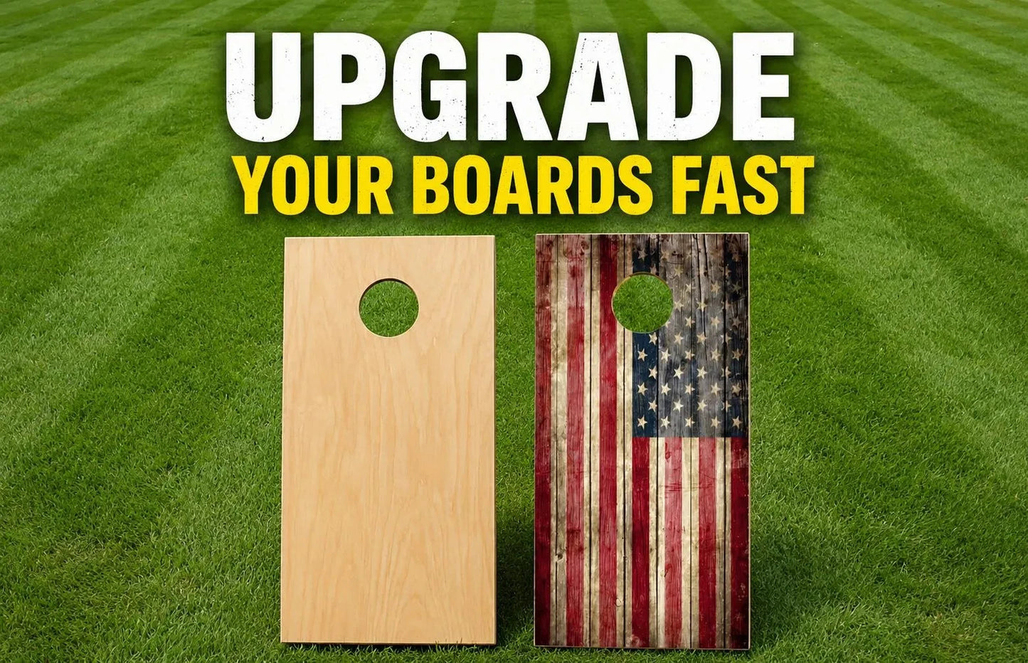 American Flag Cornhole Board Wraps Set of 2 Distressed Vinyl Decals Laminated