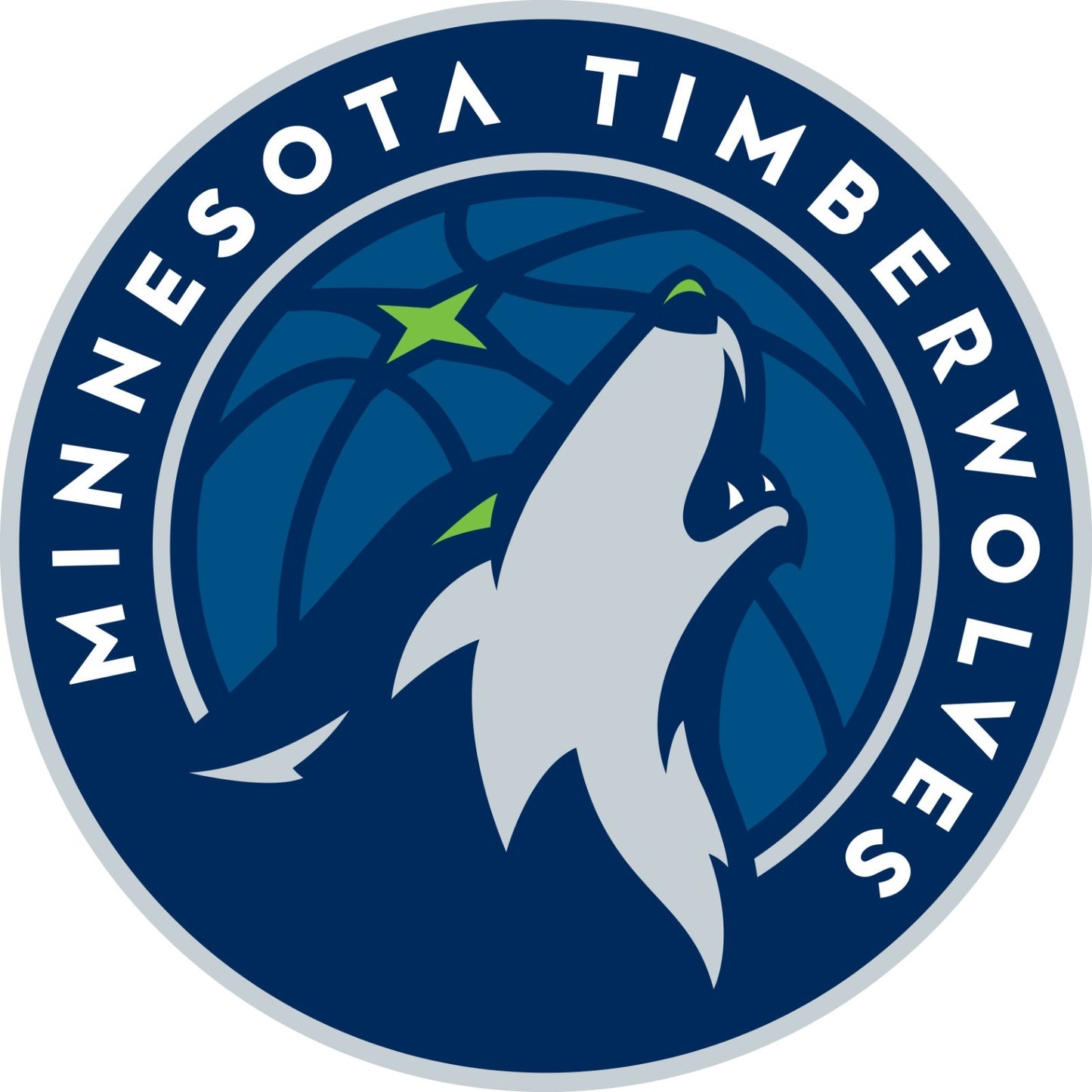 Minnesota Timberwolves Logo Die Cut Laminated Vinyl Sticker Decal NBA car window