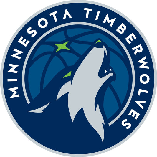 Minnesota Timberwolves Logo Die Cut Laminated Vinyl Sticker Decal NBA car window