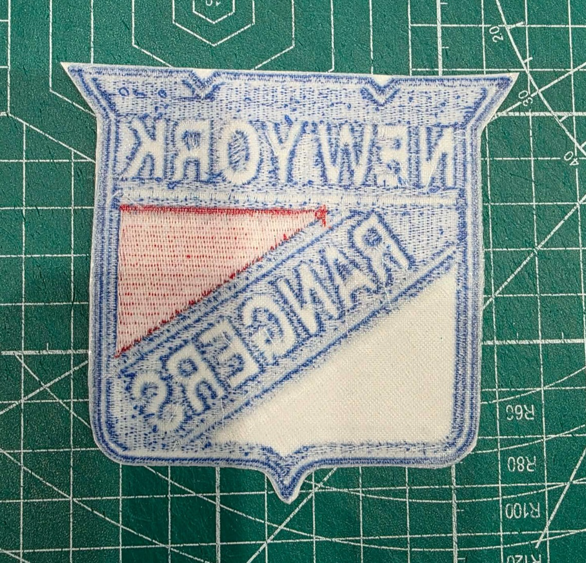 New York Rangers logo nhl 3.75" Iron On Embroidered Patch shoulder