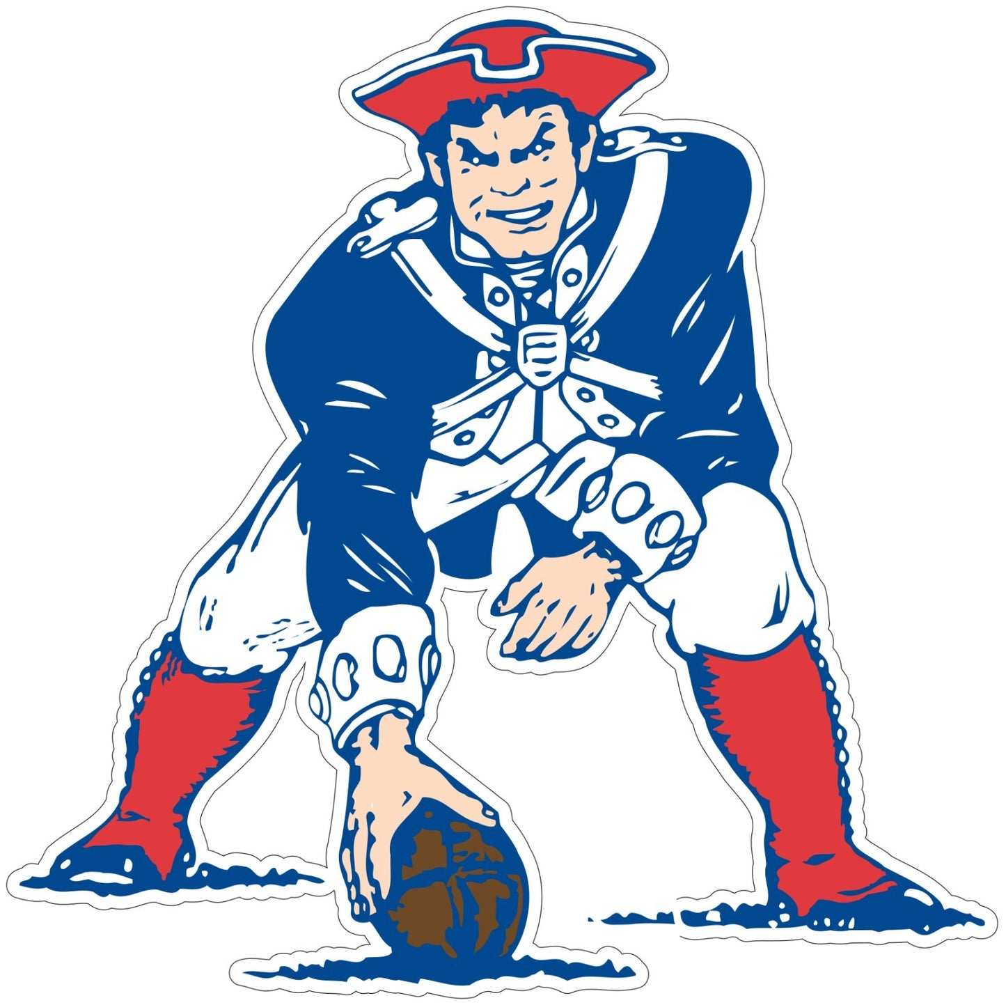 New England Patriots Logo Cut Laminated Vinyl Sticker Decal NFL car window