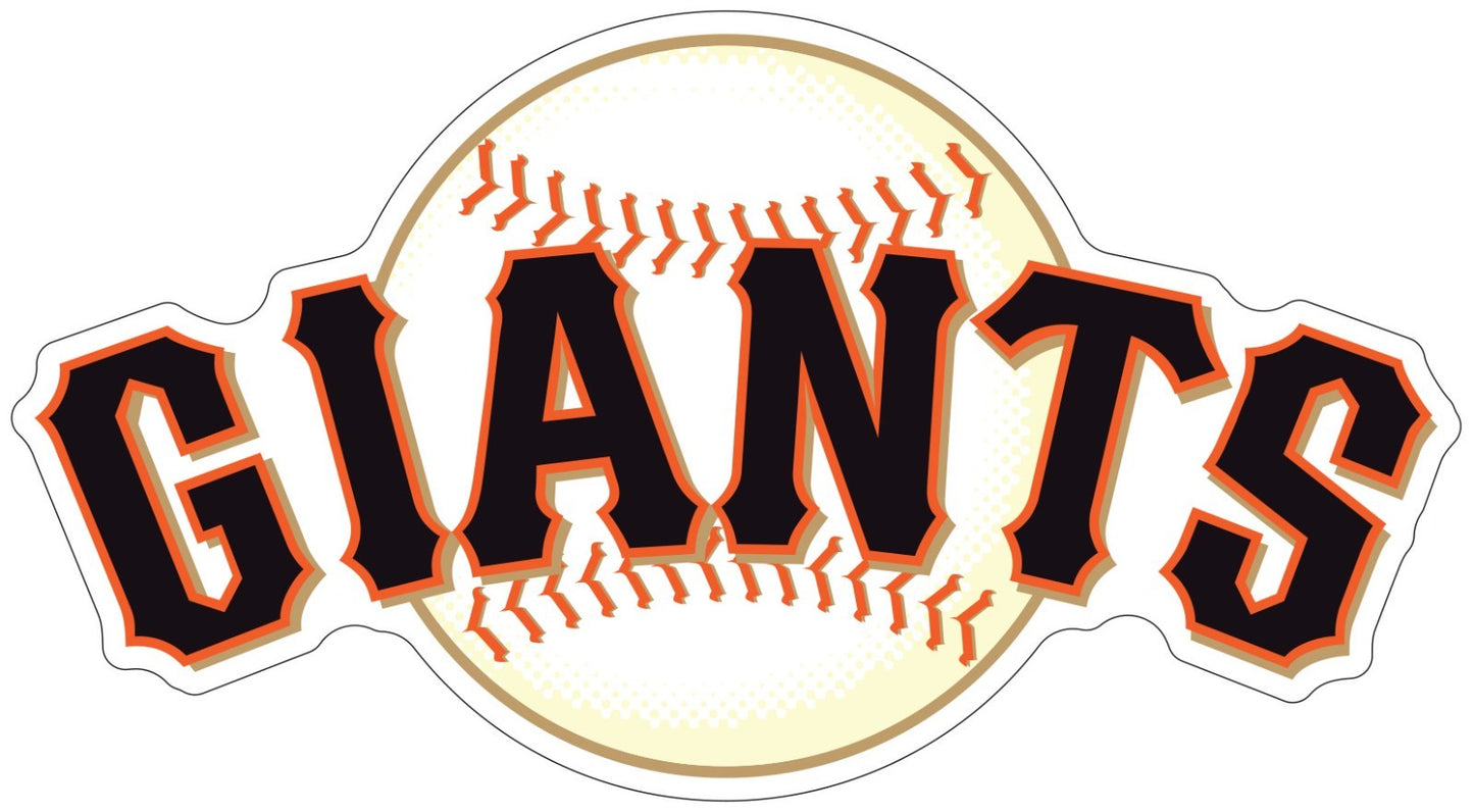 San Francisco Giants Indoor Wall Vinyl Decal Sticker 5" - 52"