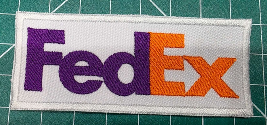 FedEx Express 3.75" Iron On Embroidered Patch shoulder