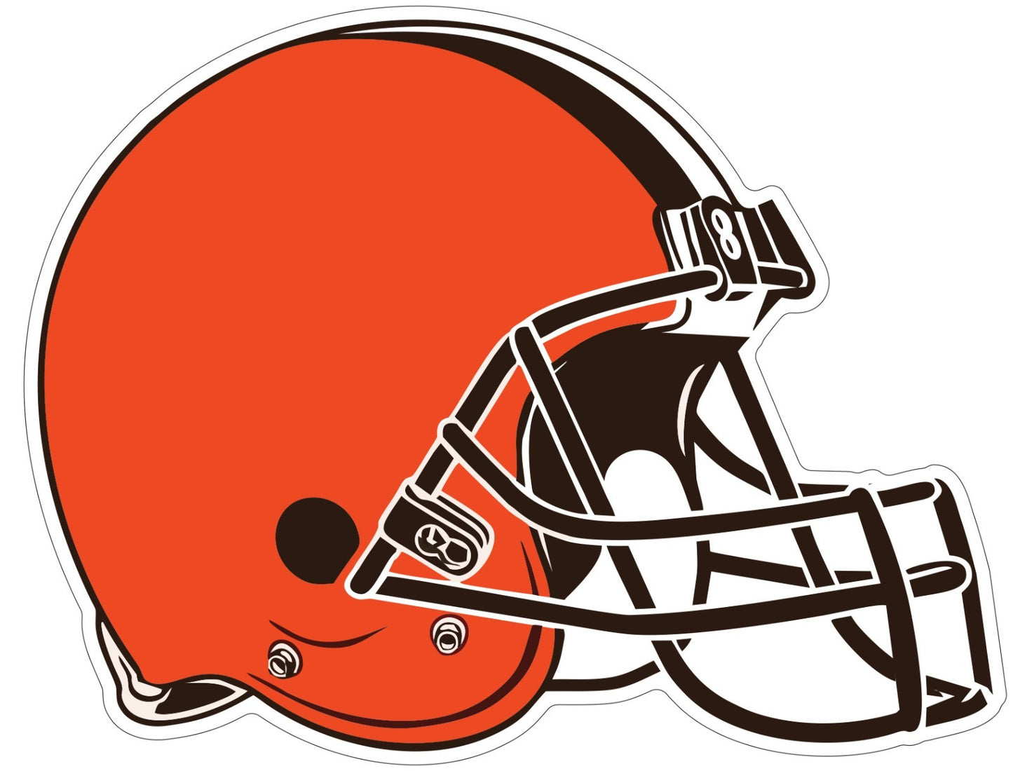 Cleveland Browns Logo - Die Cut Laminated Vinyl Sticker Decal NFL car window