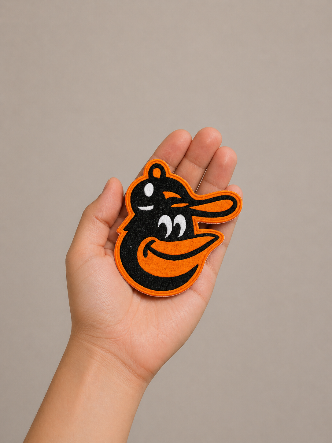 Baltimore Orioles logo MLB 5" x 4.7" Iron On Embroidered Patch shoulder