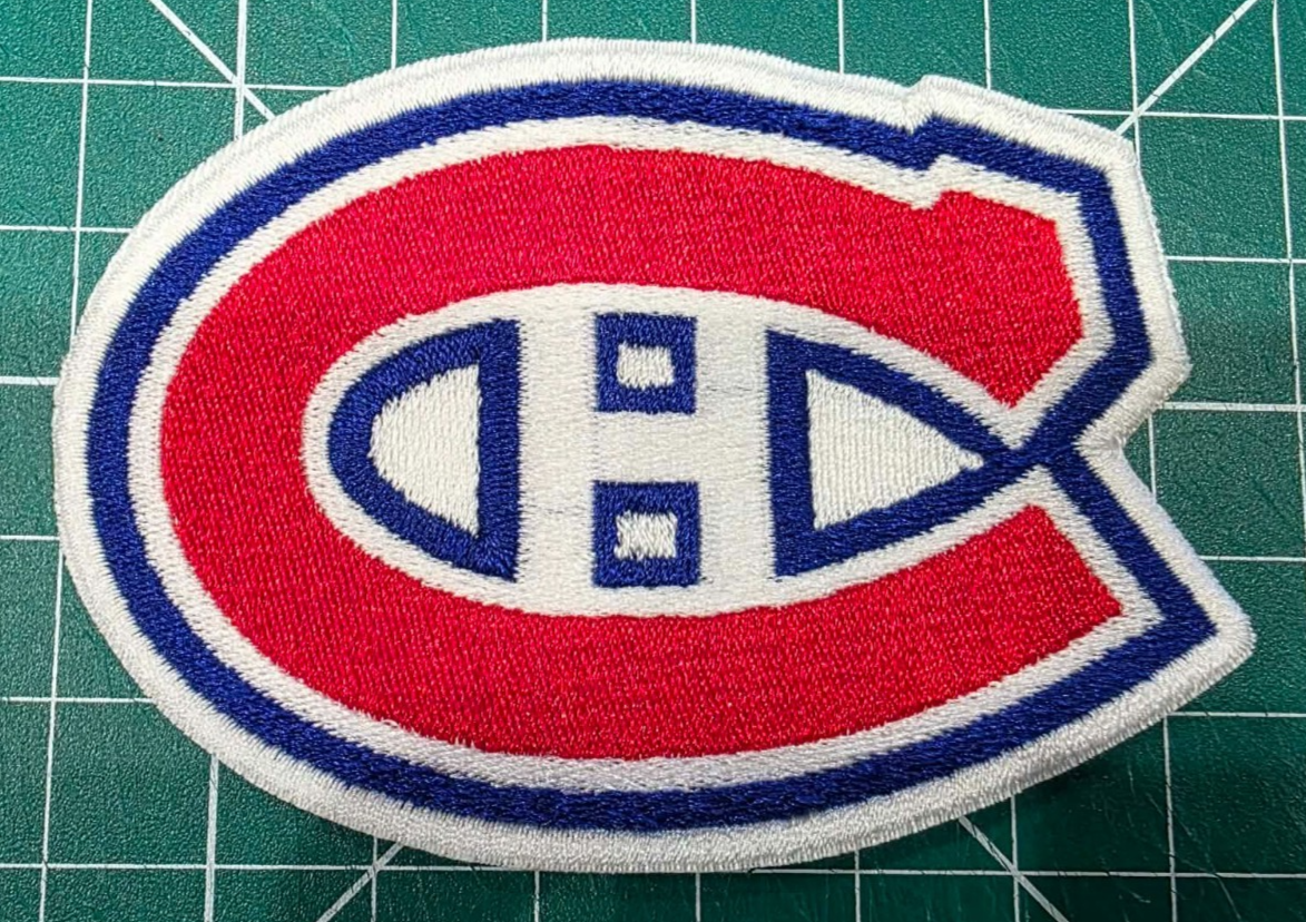 Montreal Canadiens logo nhl 3" x 2" Iron On Embroidered Patch shoulder