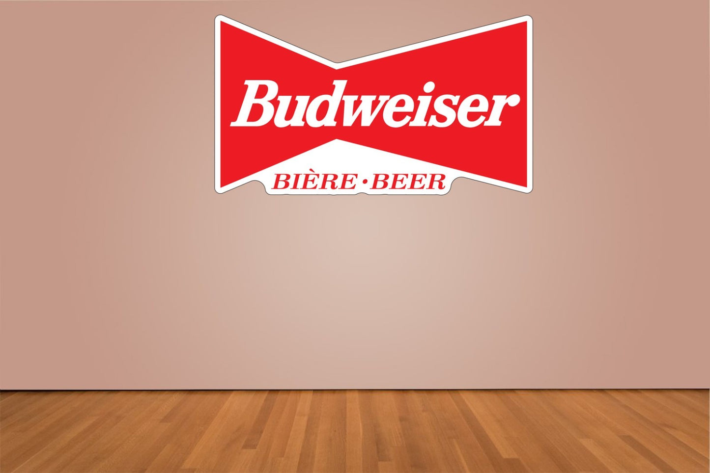 Budweiser Logo Indoor Wall Vinyl Decal Sticker 5" - 52"