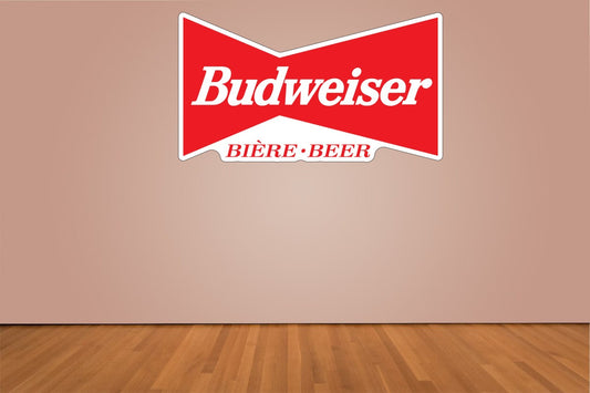 Budweiser Logo Indoor Wall Vinyl Decal Sticker 5" - 52"