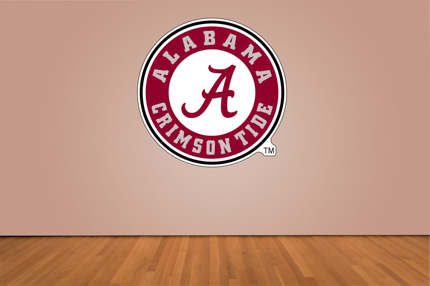 Alabama Crimson Tide Flag Indoor Wall Vinyl Decal Sticker 5 - 52"