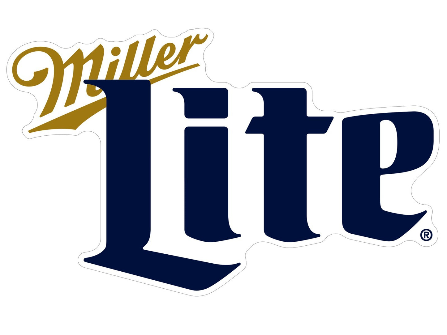 Miller Lite Logo Indoor Wall Vinyl Decal Sticker 5" - 52"