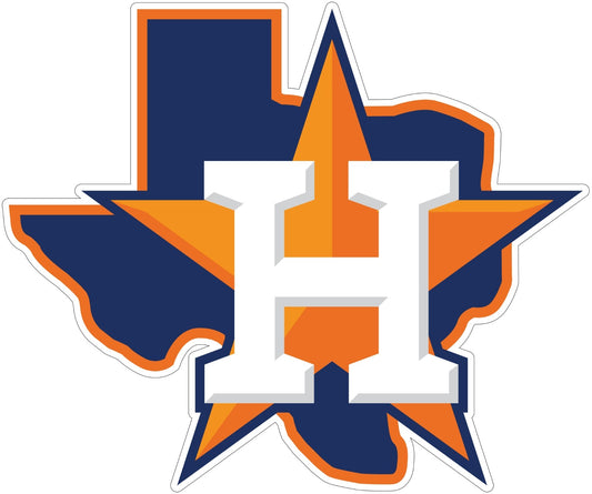 Houston Astros State Texas Sticker Vinyl Decal | Choose Size window door