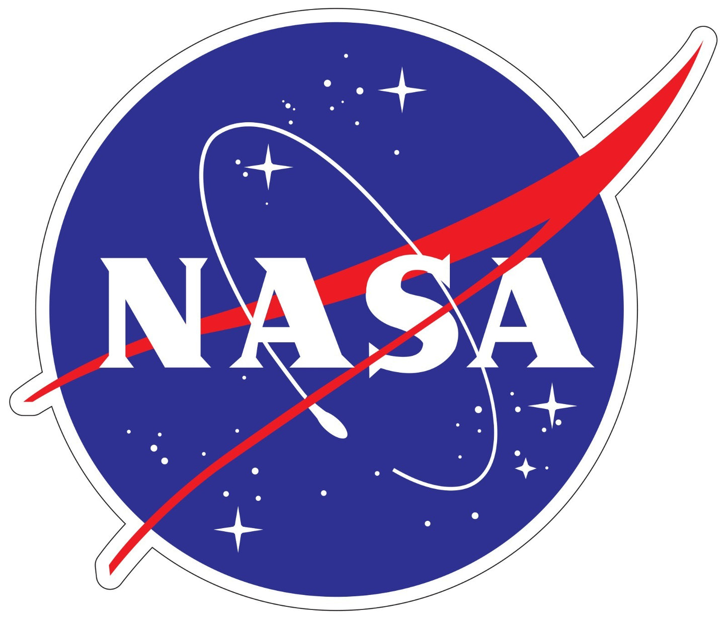 NASA Logo Indoor Wall Vinyl Decal Sticker 5" - 52"