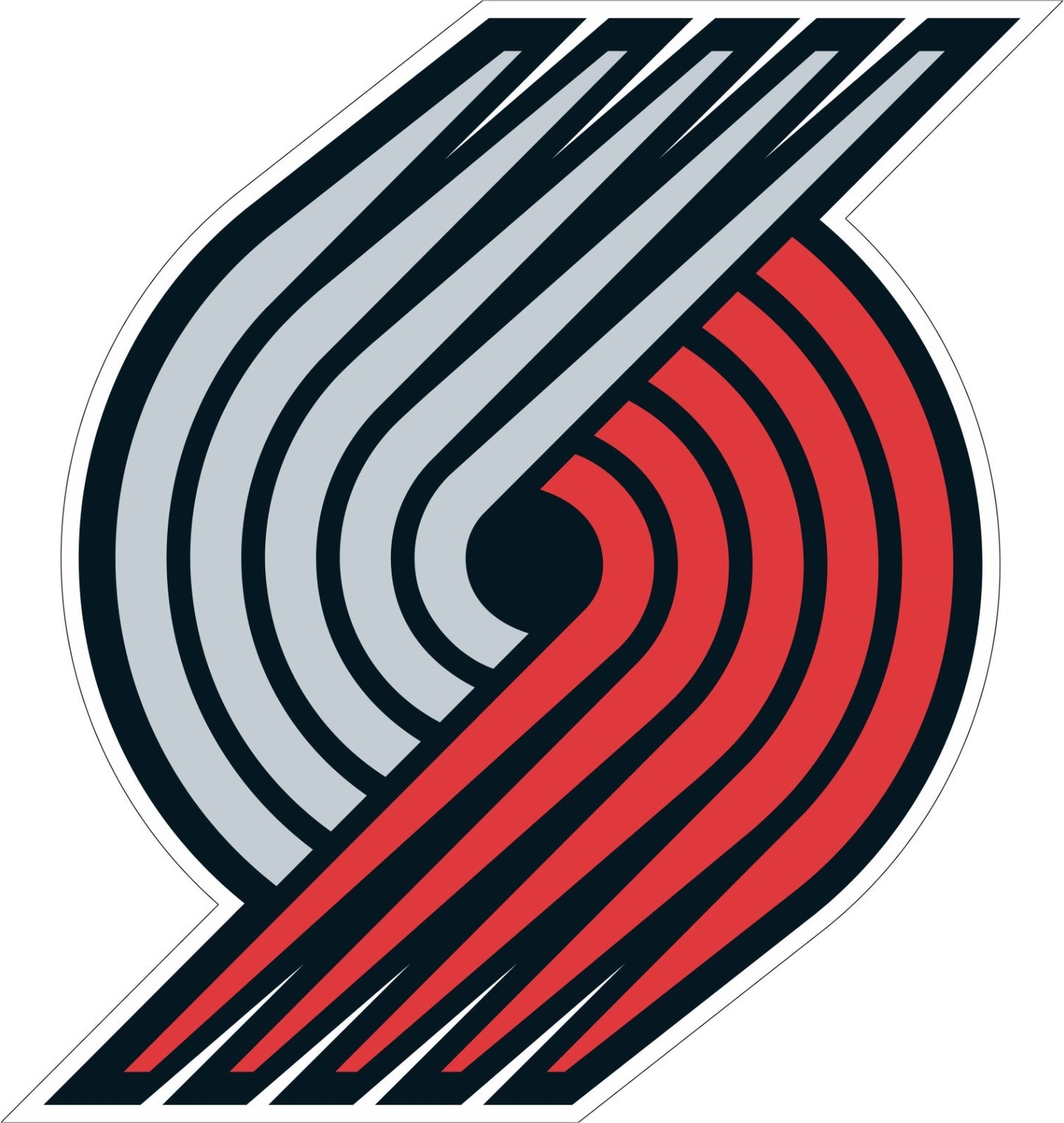 Portland Trail Blazers Logo Die Cut Laminated Vinyl Sticker Decal NBA car window