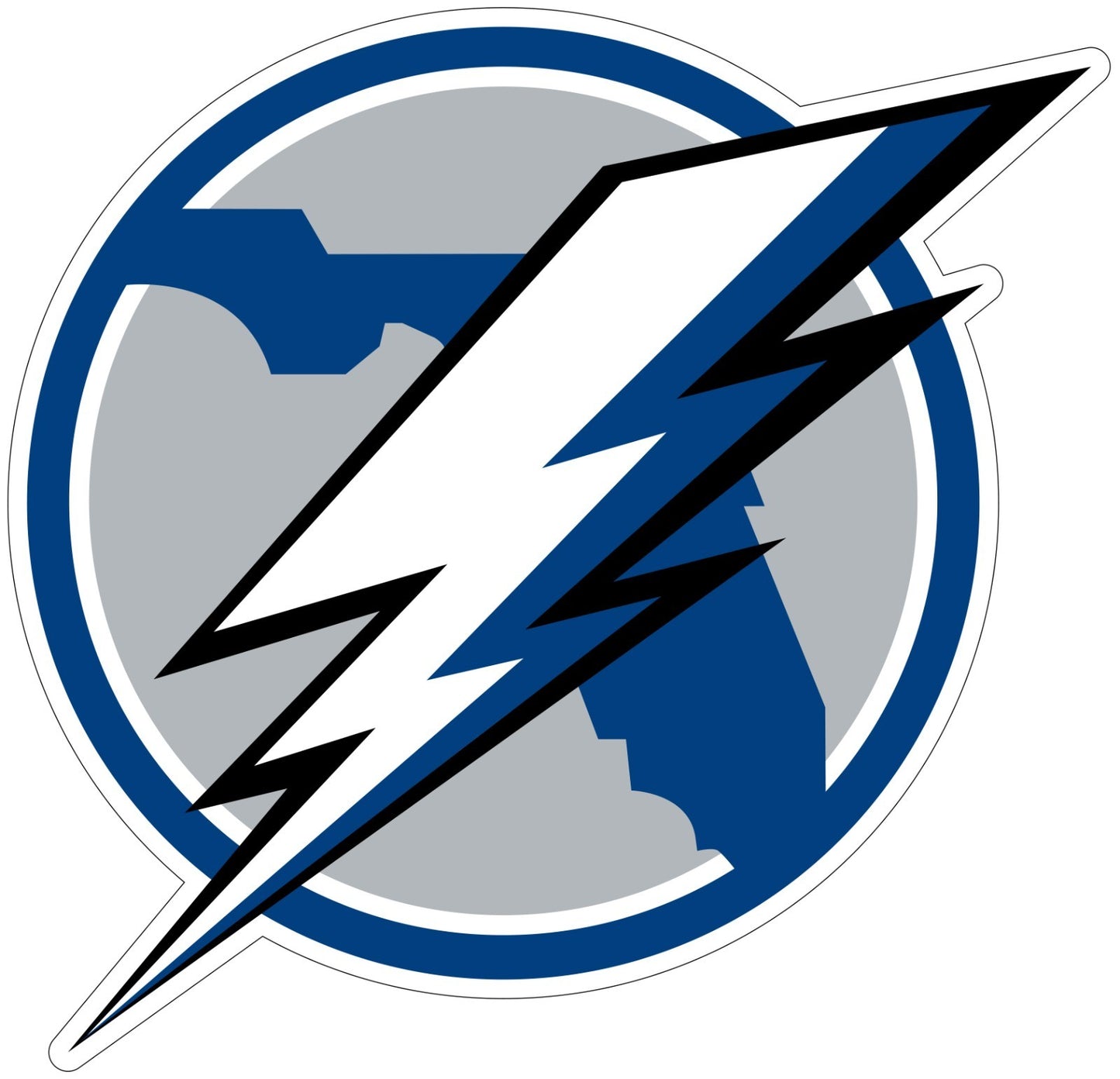 Tampa Bay Lightning Logo - Die Cut Laminated Vinyl Sticker Decal NHL car window