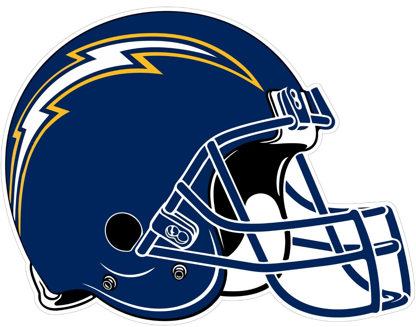 Los Angeles Chargers Logo - Die Cut Laminated Vinyl Sticker Decal NFL car window