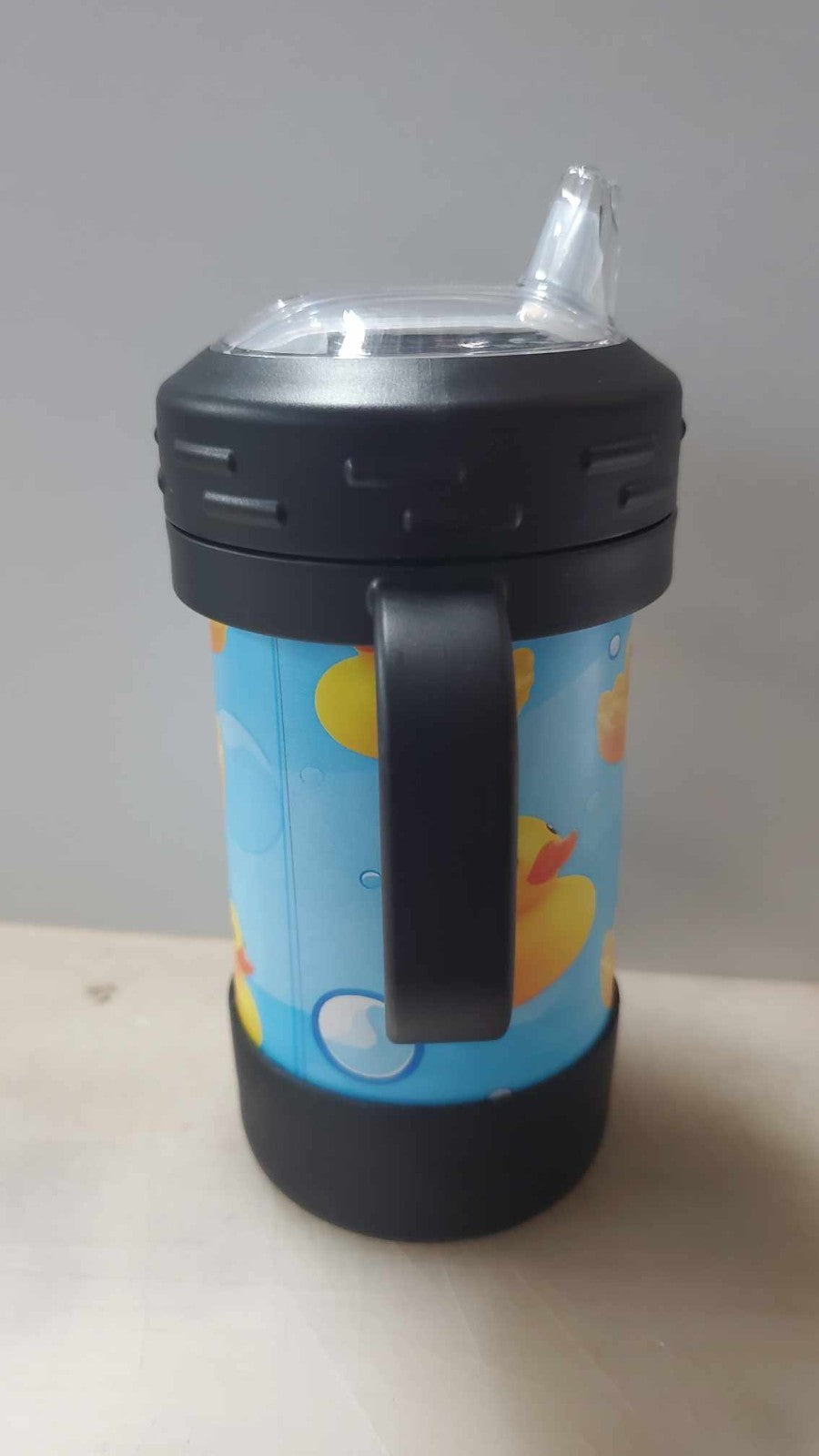 Rubber Ducks Themed Kids 10 oz Insulated Sippy Cup Cute With Removable Handles