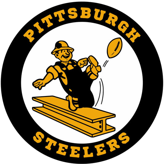 Pittsburgh Steelers Logo - Die Cut Laminated Vinyl Sticker Decal NFL car window