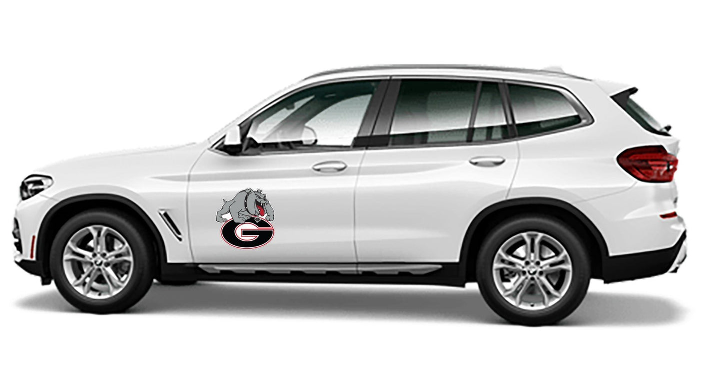 Georgia Bulldogs Dog Logo Die Cut Laminated Vinyl Decal Sticker All Weather Safe