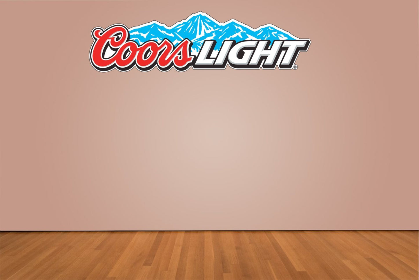 Coors Light Mountains Logo Indoor Wall Vinyl Decal Sticker 5" - 52"