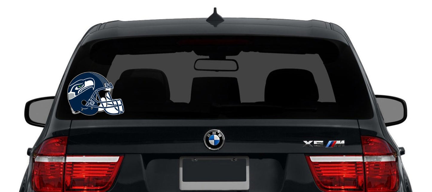 Seattle Seahawks Logo Cut Laminated Vinyl Sticker Decal NFL car window