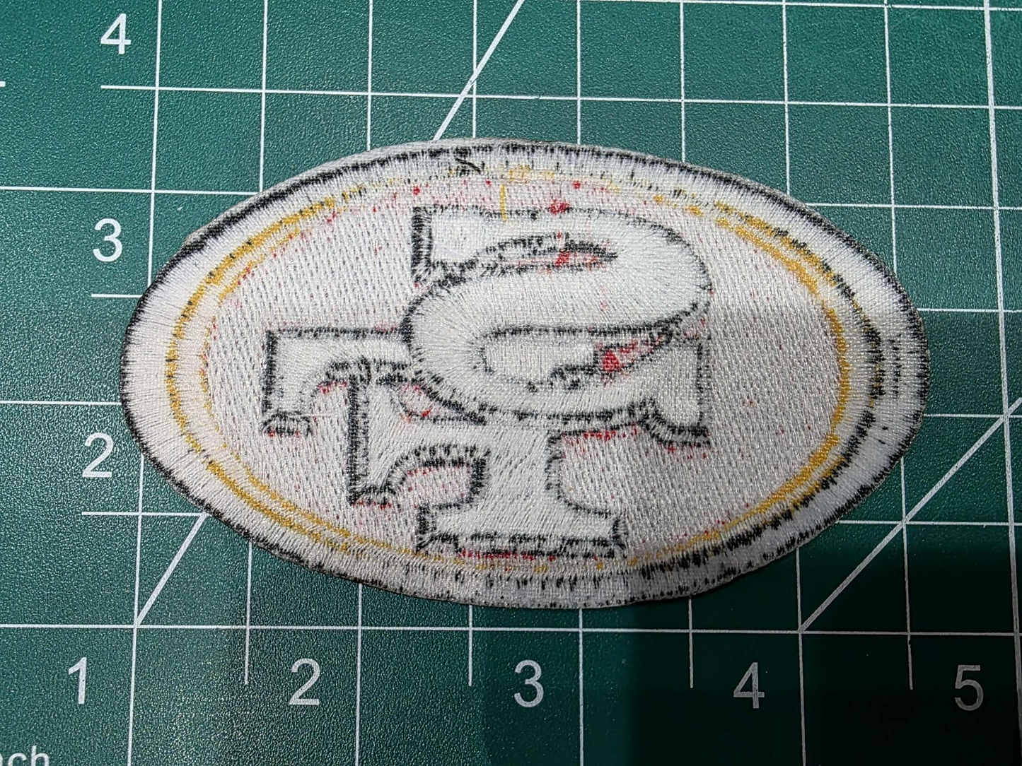 San Francisco 49ers Large 12" Iron Sew On Embroidered Patch Logo NFL Jacket