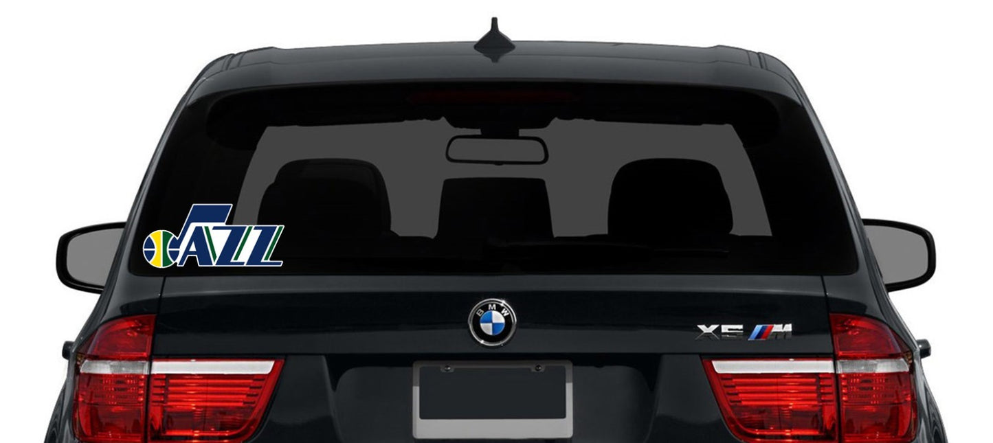 Utah Jazz Logo Die Cut Laminated Vinyl Sticker Decal NBA car window