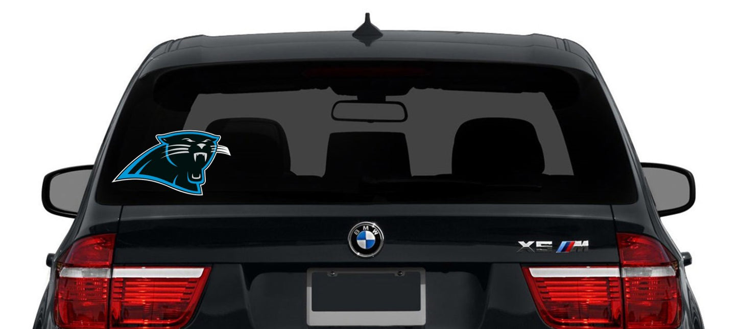 Carolina Panthers Logo - Die Cut Laminated Vinyl Sticker Decal NFL car window