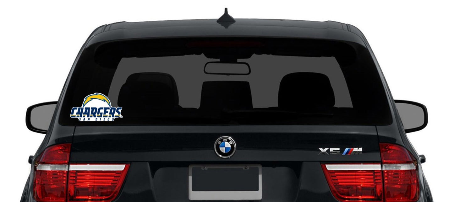 San Diego Chargers Logo - Die Cut Laminated Vinyl Sticker Decal NFL car window