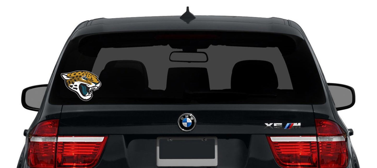 Jacksonville Jaguars Logo Cut Laminated Vinyl Sticker Decal NFL car window