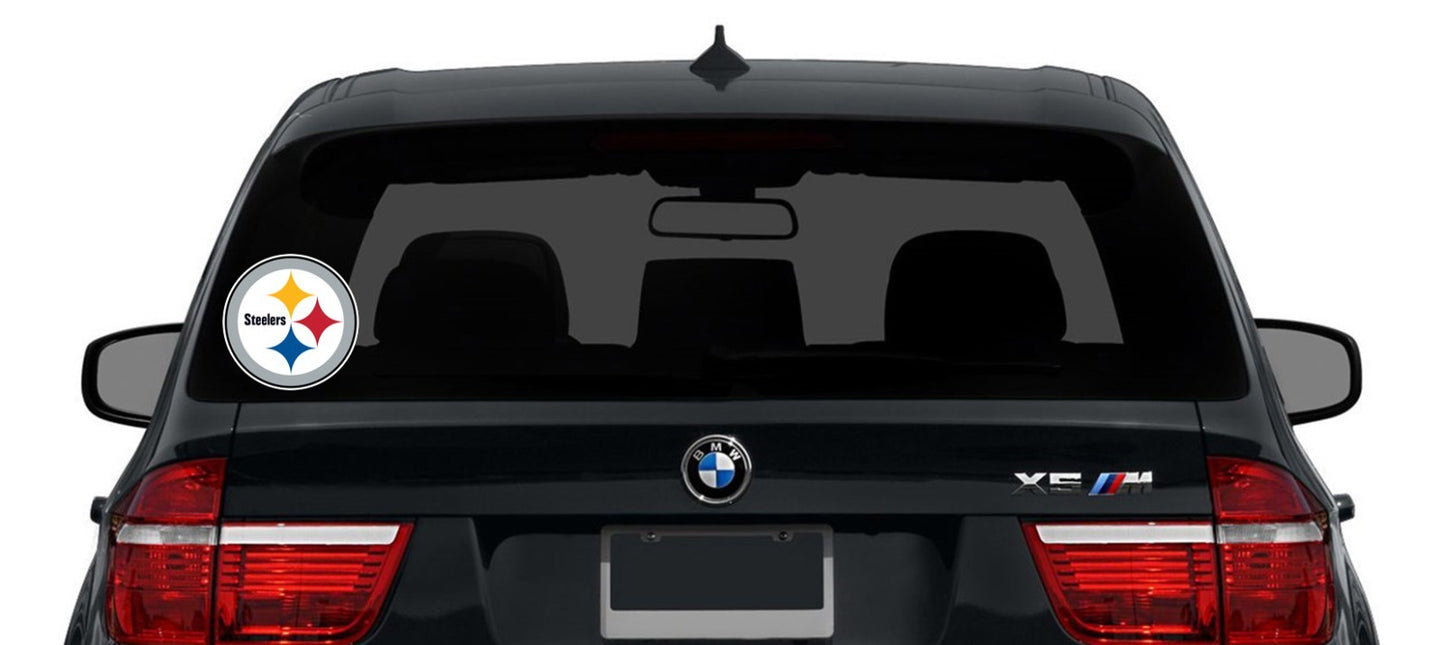 Pittsburgh Steelers Logo - Die Cut Laminated Vinyl Sticker Decal NFL car window