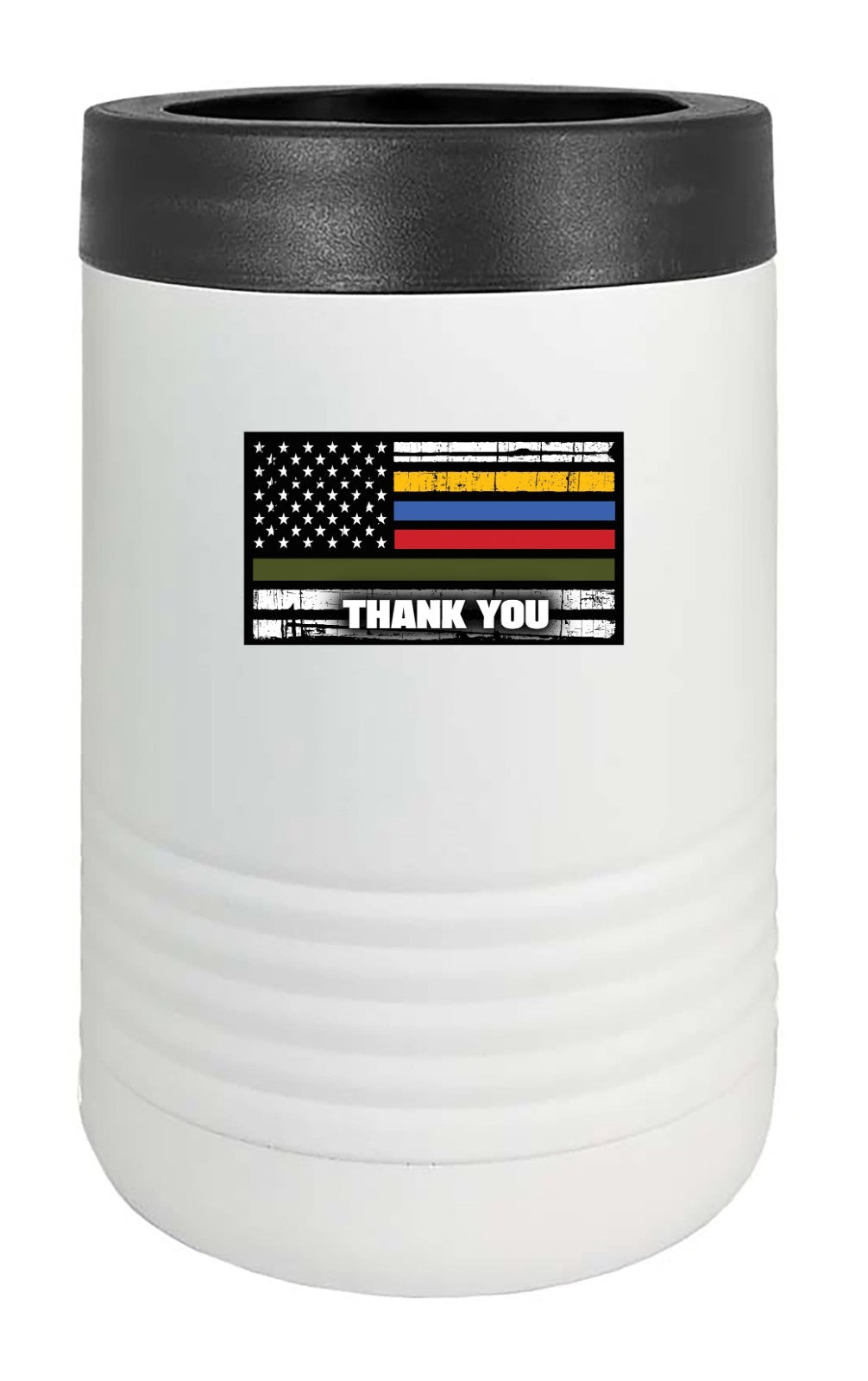 5.5" Thin Green Blue Red Gold Line Vinyl Decal | Law Enforcement | Thank You