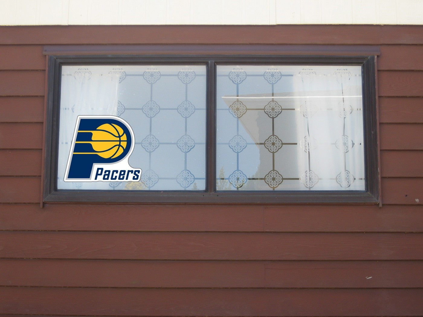 Indiana Pacers Logo Die Cut Laminated Vinyl Sticker Decal NBA car window
