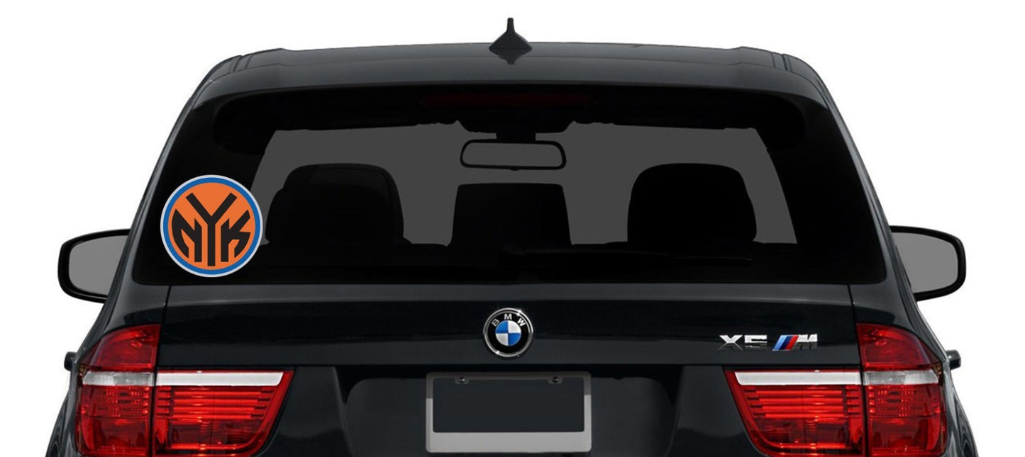 New York Knicks Logo -Die Cut Laminated Vinyl Sticker Decal NBA car window