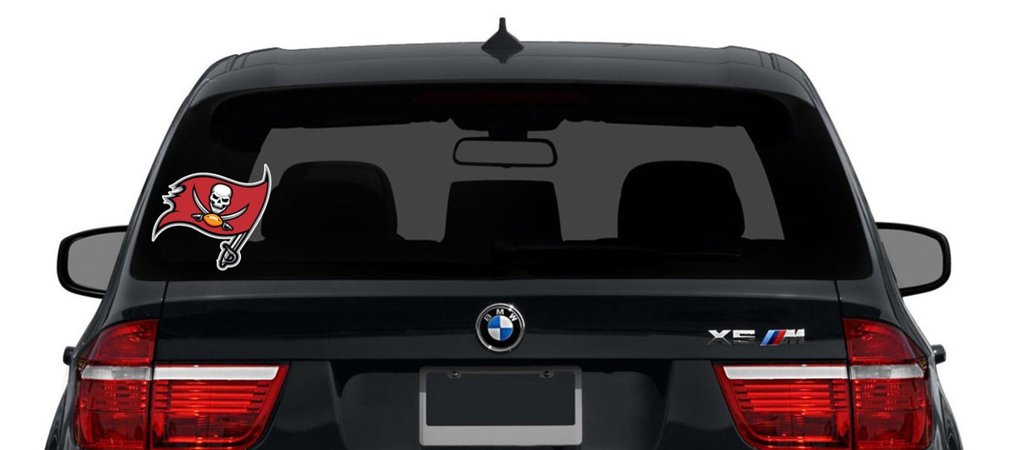Tampa Bay Buccaneers Logo - Die Cut Laminated Vinyl Sticker Decal NFL car window