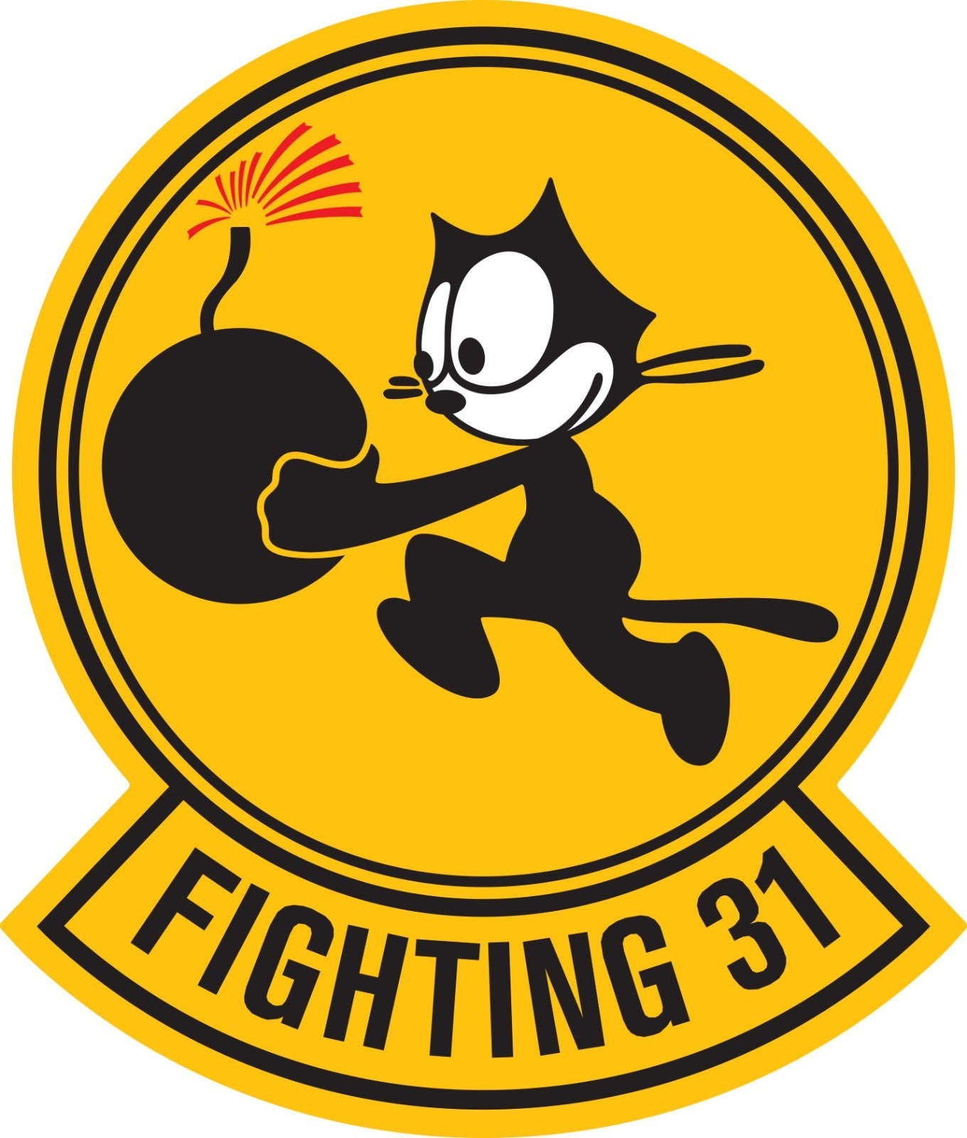 VF-31 Tomcatters Fighting 31 Navy Indoor Wall Vinyl Decal Sticker 5"-52"