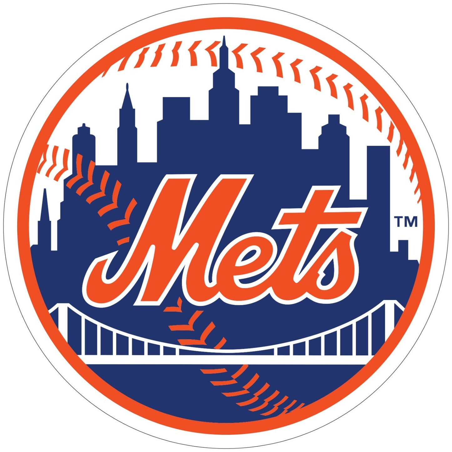 New York Mets Indoor Wall Vinyl Decal Sticker 5" - 52"