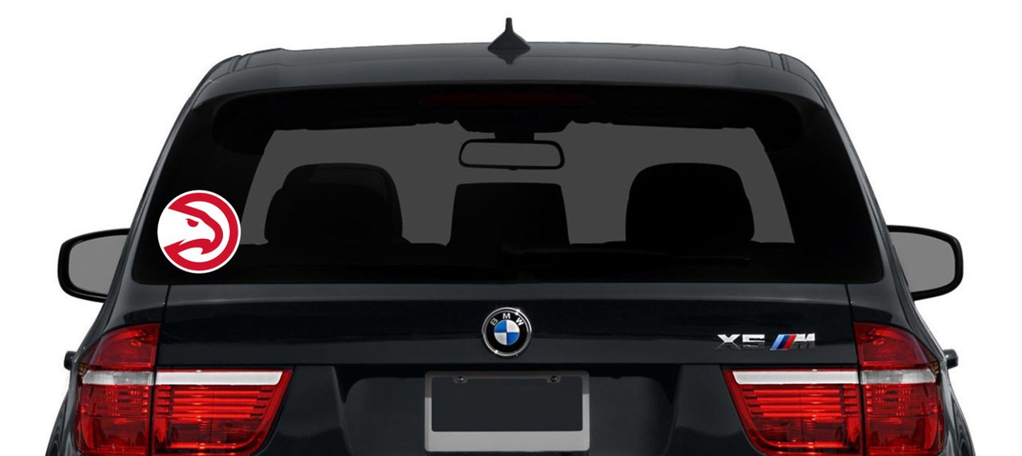 Atlanta Hawks Logo Die Cut Laminated Vinyl Sticker Decal NBA car window