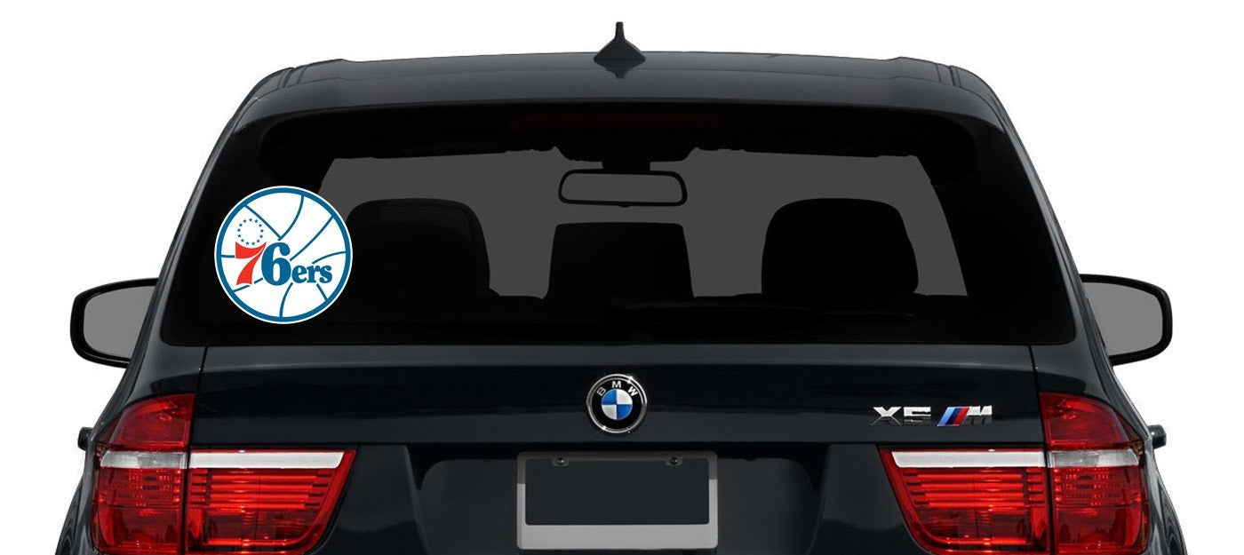Philadelphia 76ers Logo -Die Cut Laminated Vinyl Sticker Decal NBA car window