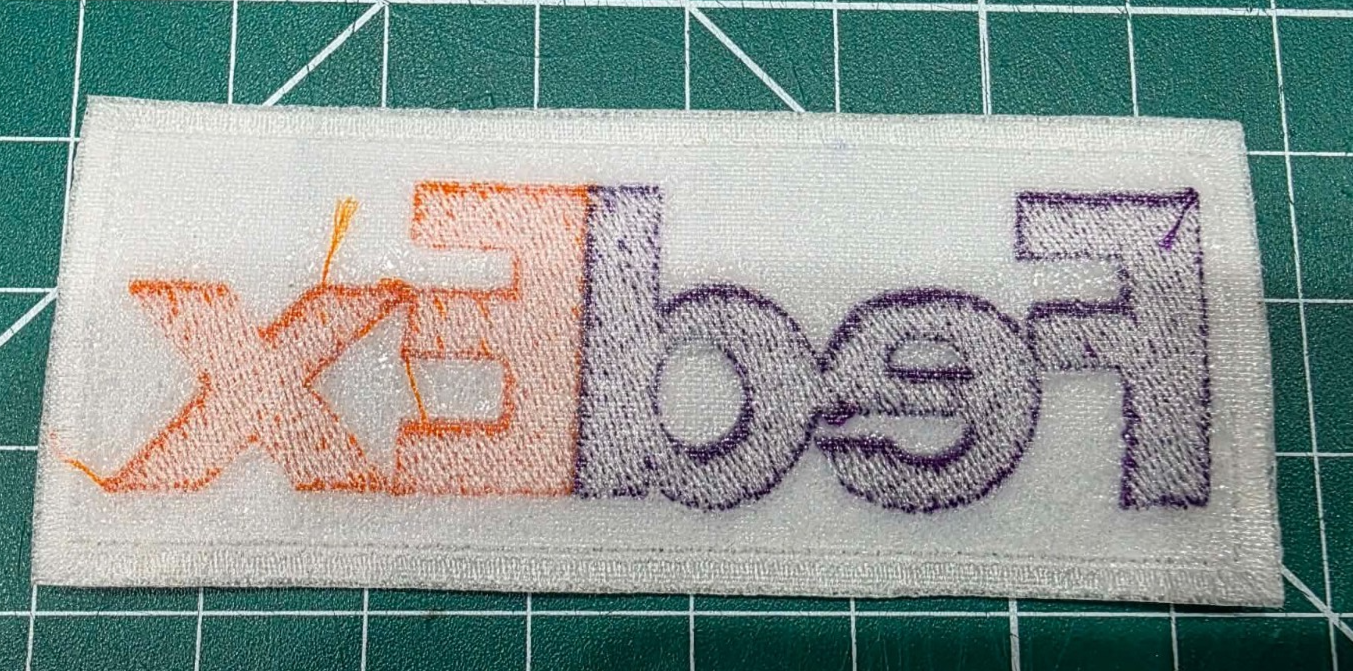FedEx Express 3.75" Iron On Embroidered Patch shoulder