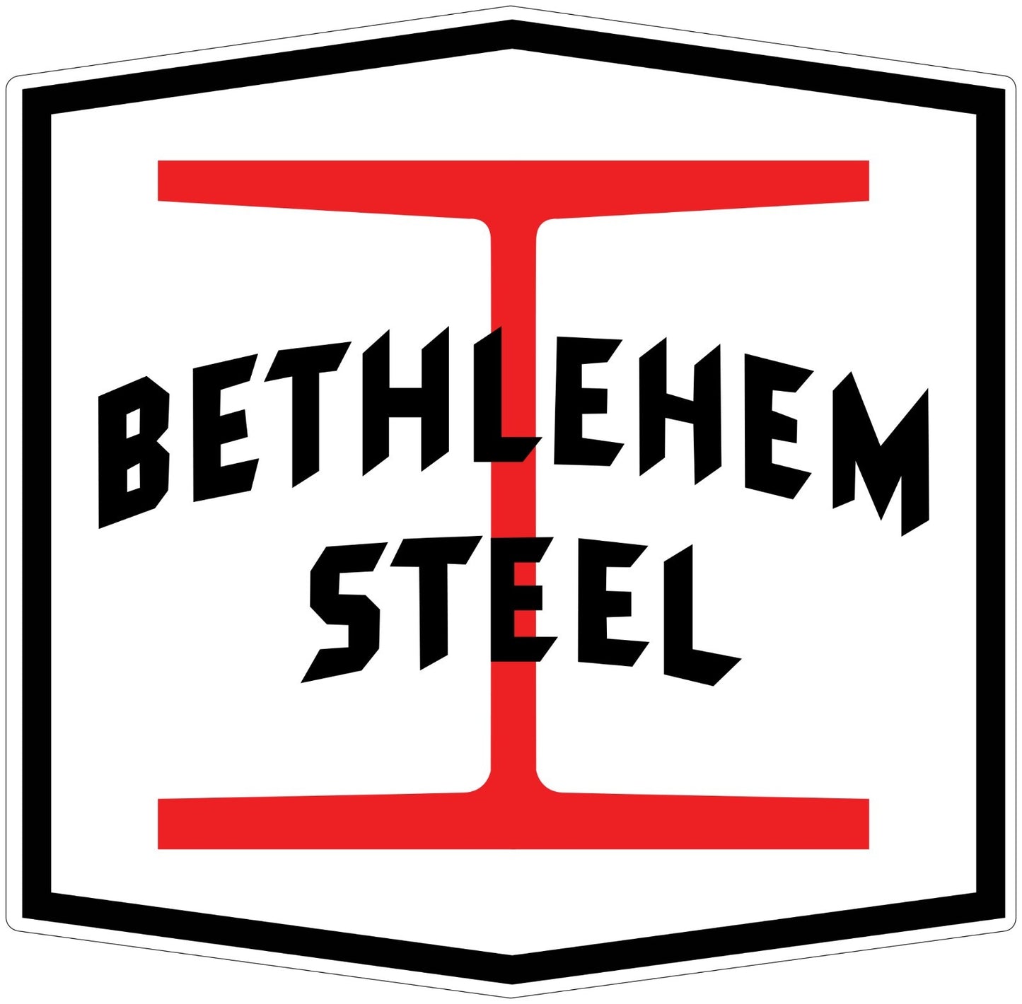 Bethlehem Steel Logo Die Cut Laminated Vinyl Decal Sticker | Sizes door premium